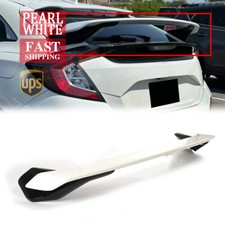 For Civic Fk7 Fk4 Fk8 5dr Hatchback 2017-2021 White Hpd Style Rear Spoiler Wing