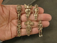 (6) SW CAST SILVER KATSINA DANCER PENDANT CHARMS VINTAGE TUCSON ESTATE
