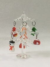 Glass Christmas tree Glass Christmas tree - set of 6 pieces - 6 piece lot
