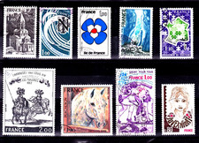 N° 1982/1983/1991/1995/1998/2003/2020 - OBL - année 1978 -