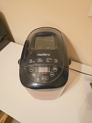 West Bend Hi-Rise Bread Maker Programmable Horizontal Dual Blade with 12 Program