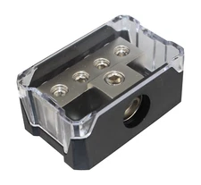 Power Ground Distribution Block 1x0Ga In 4x4ga Out Amp Installation SKPD-36N