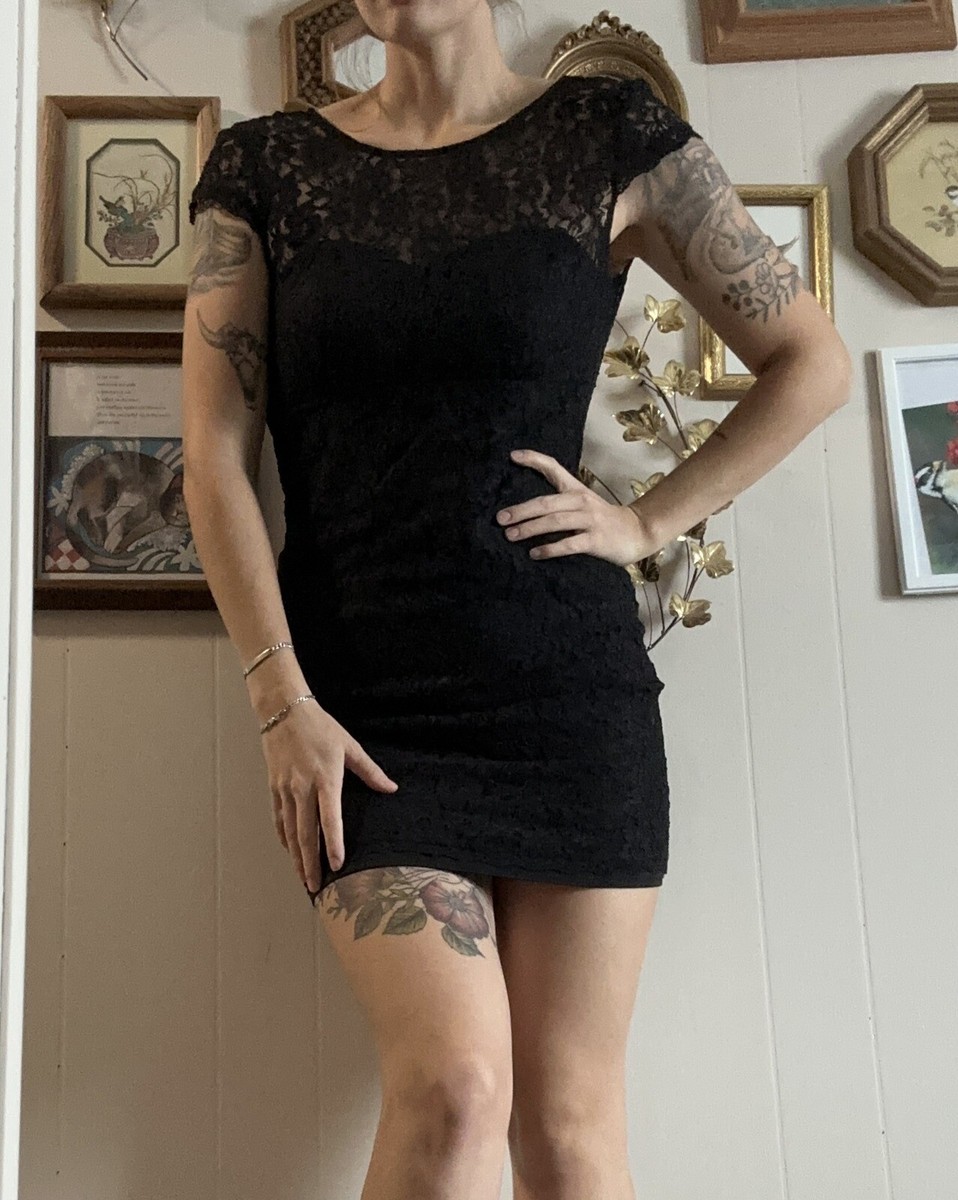 Women's Maurices Black Lace Formal Dress