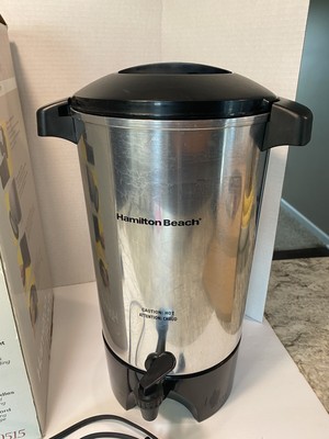 Stainless Steel Hamilton Beach Fast Brew Coffee Urn How To Use Hamilton  Beach 45-Cup Coffee