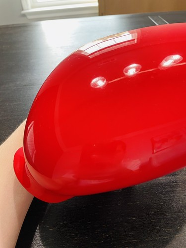 Porsche 996 911/986 Boxster 1999-2004 Left Drivers Side Mirror Cover Guards Red - Picture 3 of 6