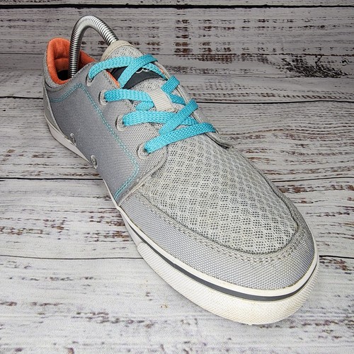 NRS Vibe Outdoor Water Comfort Boat Lace Up Shoe Sneaker Gray Orange Women Sz 10 - Picture 19 of 22
