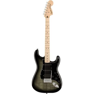ギター Squier Affinity Stratcaster Squier Affinity Series Stratocaster FMT HSS Electric Guitar, Black