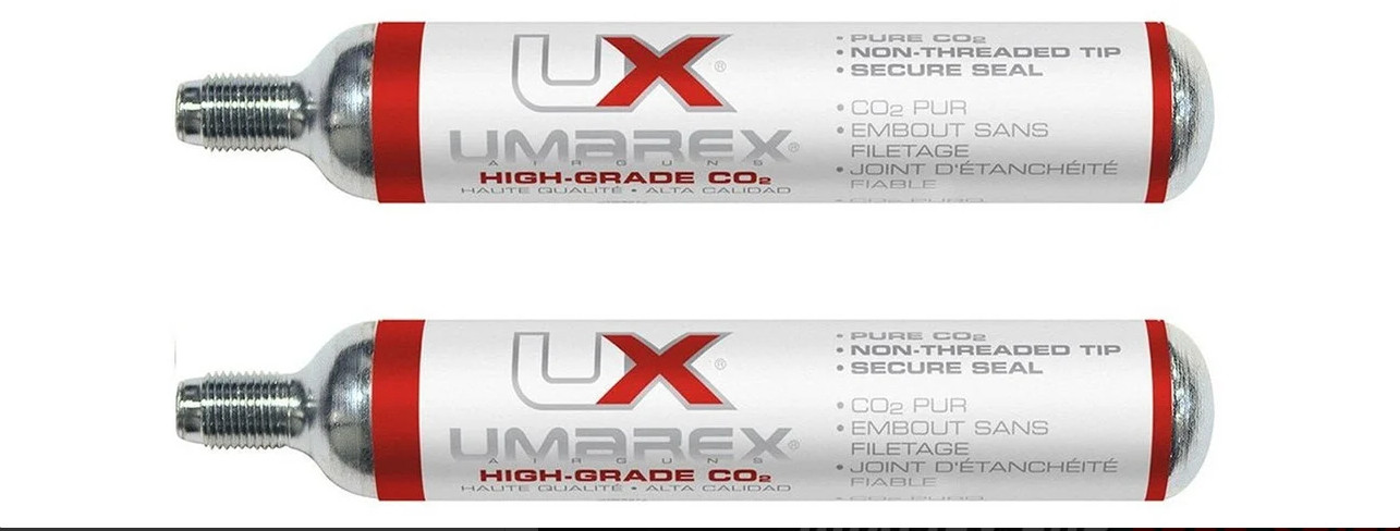 Umarex 88g High Grade CO2 Cartridges Prefilled Air gun CO2 Cylinders - 2 Count