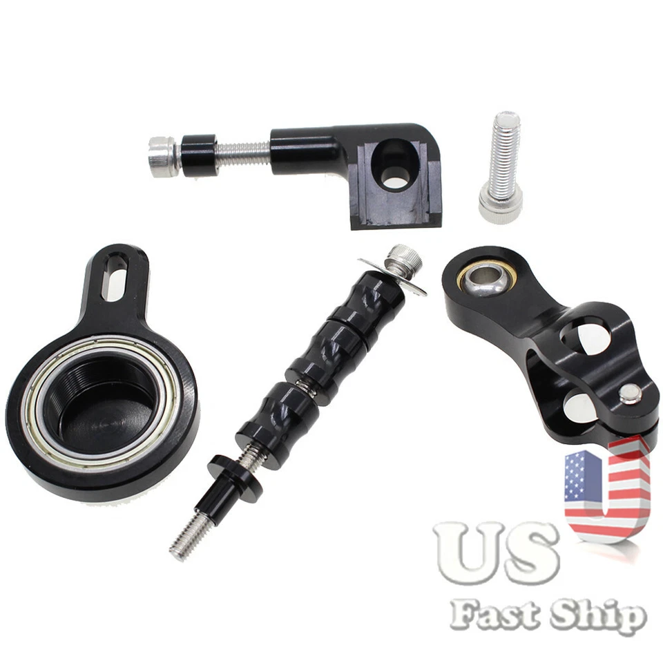 Kits de soporte de montaje de amortiguador de dirección CNC para Yamaha YZF R1 1998 1999-2001 negro Foto 4 de 4