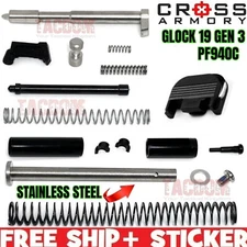 CROSS ARMORY AUTHENTIC UPGRADED Upper Slide Parts Kit for GLOCK 19 GEN 3 9mm #1
