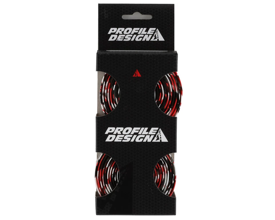 Profile Design Cork Handlebar Tape (Black/Red/White Splash) [TACOR148] - Image 2 of 2