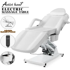 Artist Hand White Electric Facial Bed Tattoo Massage Table Beauty Salon w/Remote