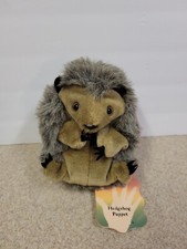 Folkmanis Hedgehog Hand Puppet NWT Plush Stuffed Animal