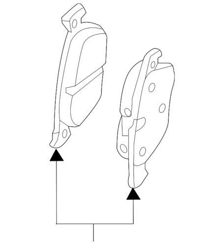 Pastillas de freno traseras para Volkswagen (N/P 5Q0-698-451-T)