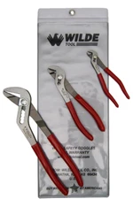 Wilde 3pc Angle Nose Plier Set Slip Joint Water Pump 5, 6 & 10" Made in USA