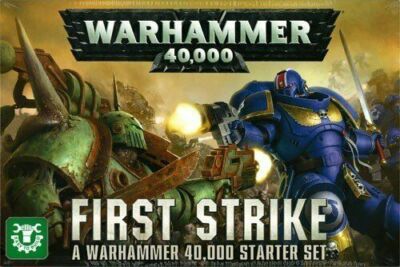 Warhammer 40k First Strike Starter Rules Data Cards Ruler Map Dice Box NO MODELS