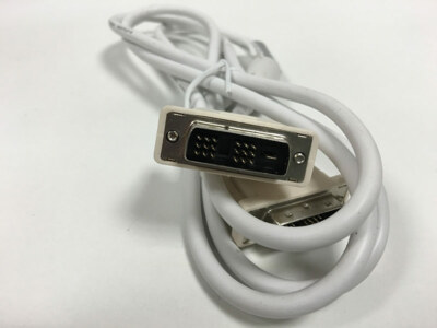 DVI Anschluss Kabel DVI Stecker Digital Monitorkabel LCD LED TV HD 1,8m weiss