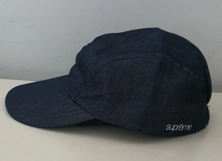 Casquette sport SS11 Supreme Denim chapeau ajusté lin vintage 2011 très rare