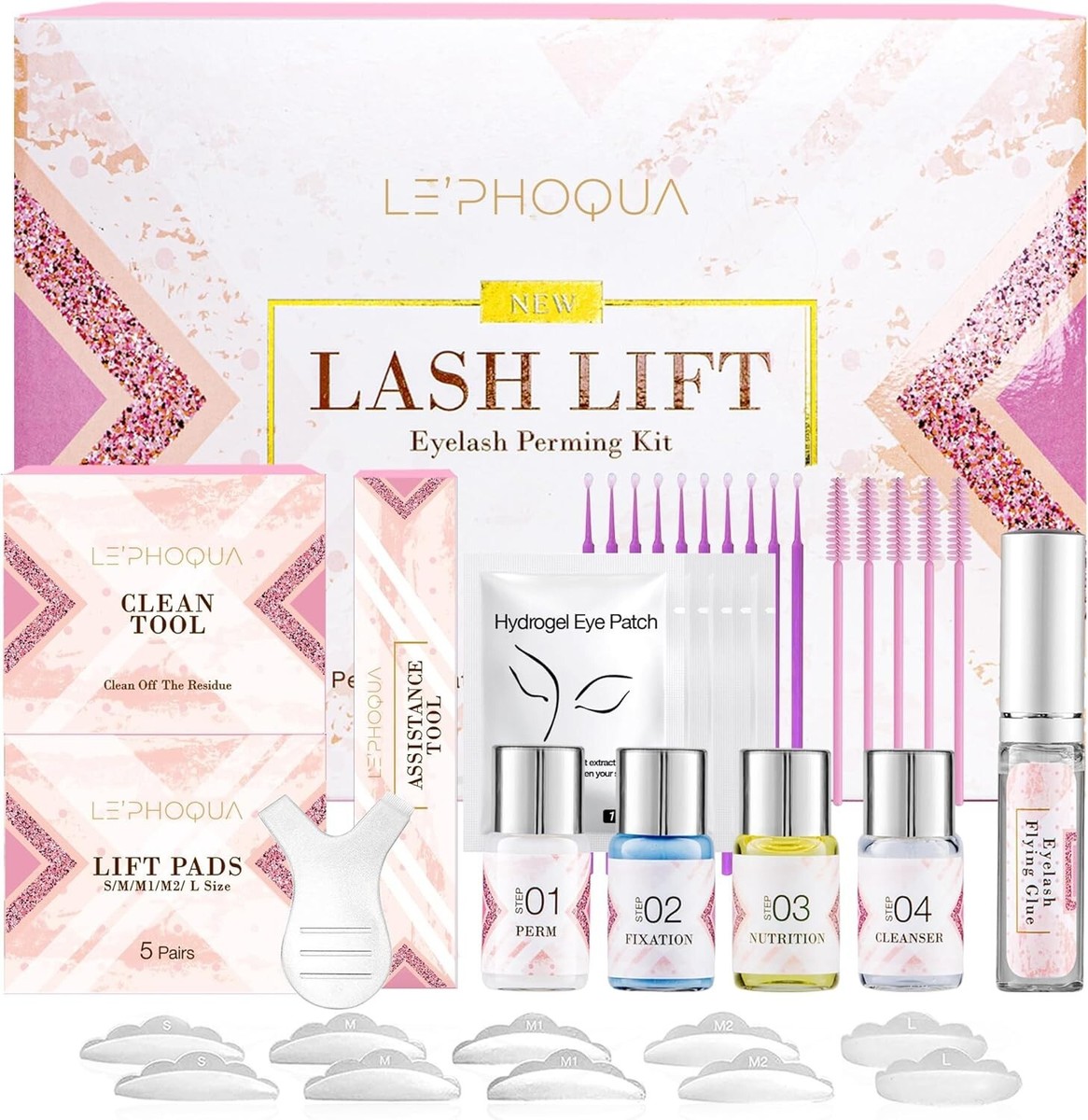 LE'PHOQUA 'LASH LIFT' Eyelash Perming Lift Kit PERM-FIXATION