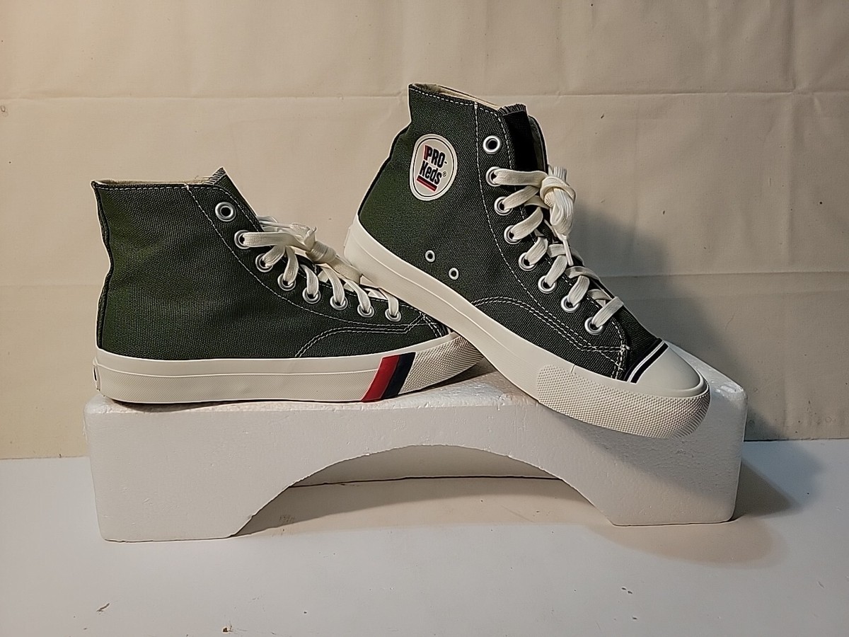 PRO KEDS MEN'S ROYAL HI GREEN/WHITE CASUAL SNEAKER Pk66702