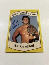 Brian Adias Autographed World Class Wrestling All Stars Custom Card Legend AC