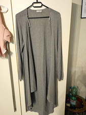 Bodyflirt Damen Strickjacke Grau Strick Langa...