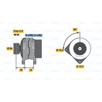 Bosch Generator Lichtmaschine 140A 14V FüR BMW 3Er Compact Cabriolet 5Er