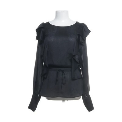 H&M Party, Bluse, Größe: 36, Schwarz, Polyester, Einfarbig, Damen #t4b