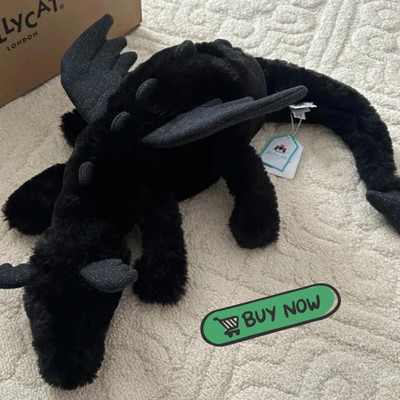 Large Onyx Dragon Jellycat 50 cm large New with Dusts Tags and Bags