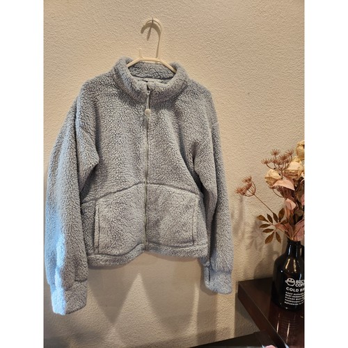 Athleta Girl 14-16 skyblue fleece jacket super cozy and soft of course warm