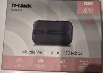 D-Link DWR-932 4G Hotspot Mobile WLAN Router LTE 150 Mbit/s 50 Mbit/s Upload