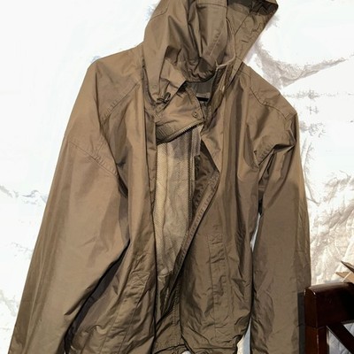 Helly Hansen Vintage Brown Hooded Windbreaker Jacket Unisex