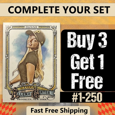 #ad #ad 2025 Topps Allen amp; Ginter Baseball Base Singles You Pick #1 250 $1.39