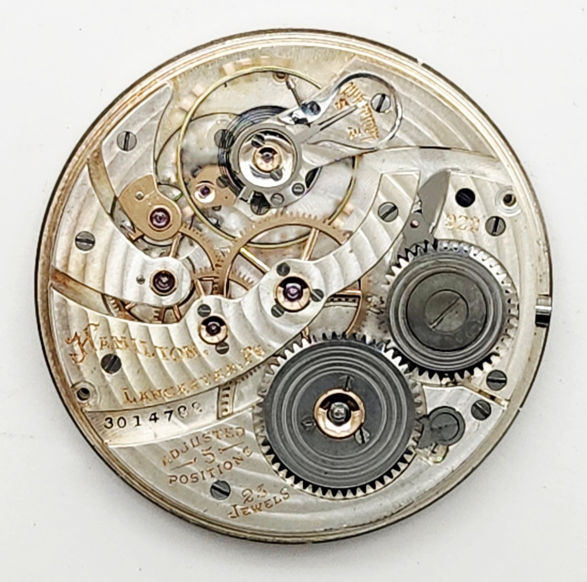 922 Movement Hamilton 922 Pocket Watch 1933 Hamilton 922 12s 23j