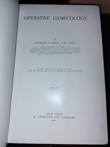 1902 Operative Gynecology 2 Vols. Howard Kelly Illustrations And Color Plates - Picture 9 of 11