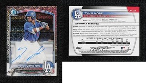 2025 Bowman Chrome Prospect HTA Choice Refractor /150 Zyhir Hope #CPA-ZH Auto
