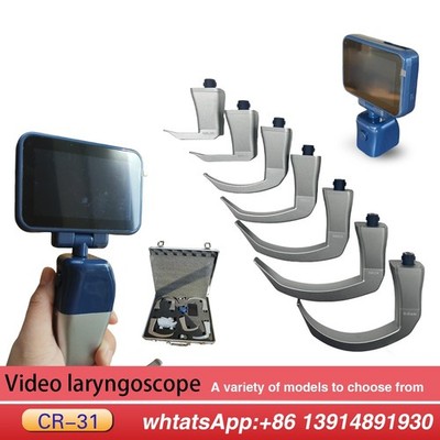 Digital laryngoscope Video laryngoscope with reusable disinfectable blade color