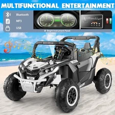 24V Ride on Toy Car for Big Kids XL Kids UTV 2 Seater w/ Remote Control 4WD/2WD-