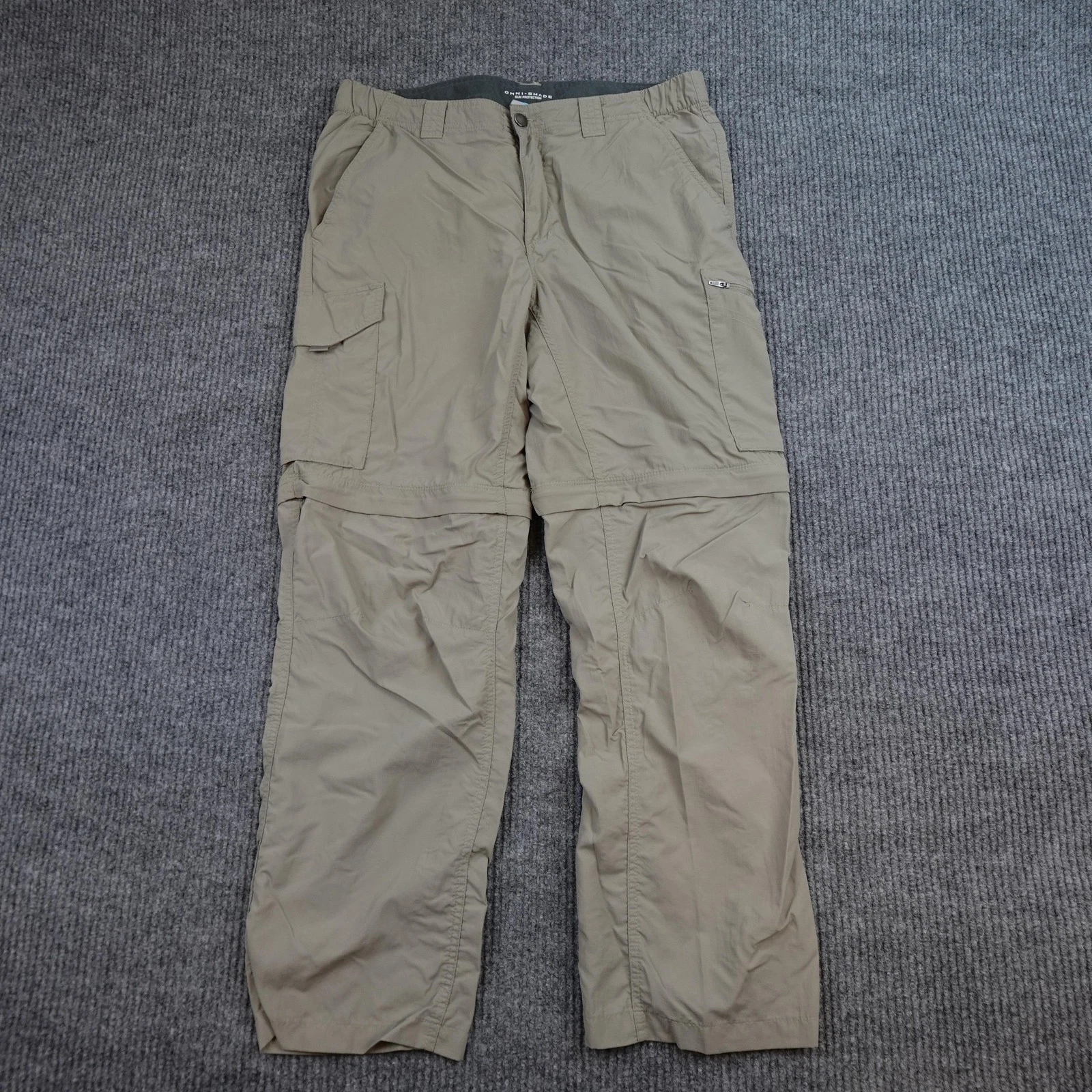 Columbia Omni-Shade Convertible Pants Mens 34x30 Beige Nylon Zip Off Hiking
Opens in a new window or