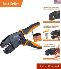 Ergonomic Wire Crimper with Adjustable Force for Insulated Electrical Connectors