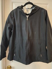 Weatherproof Navy Vintage Hooded Jacket Lightweight, Size XL Black