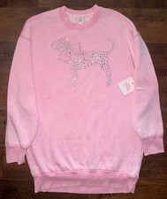 Victoria's Secret Pink x LoveShackFancy Bling Puppy Dress Pink Lollipop M NWT 💗