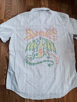 Stranger Things Hellfire Demogorgon Shirt Mens 2XL Our Universe Cotton Button Up