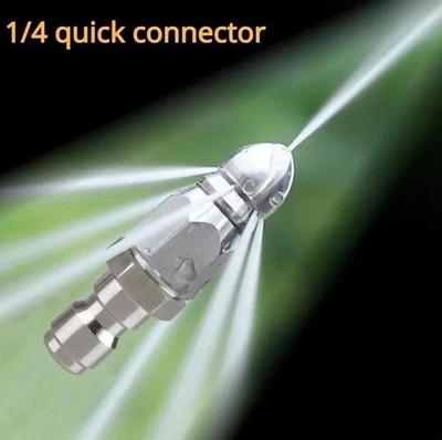1pc Pressure Washer Sewer Jetter Nozzle 1/4in Quick Connect 5000PSI - NEW