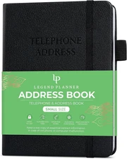 Address Book with Alphabetical Tabs – Mini Telephone Contacts Book for Phone Num