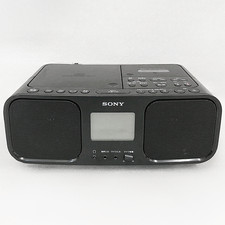 SONY CFD-S401 Black CD Cassette Player FM AM Wide FM Radio AC100V Japan Tested