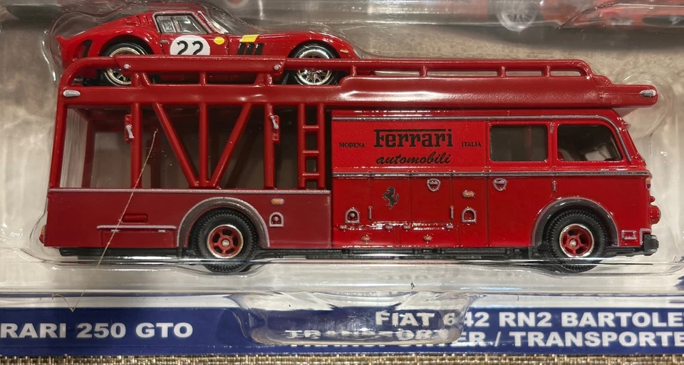 2025 Hot Wheels Team Transport Ferrari 250 & Fiat 642 RN2 Bartoletti Transporter - Image 4 of 4