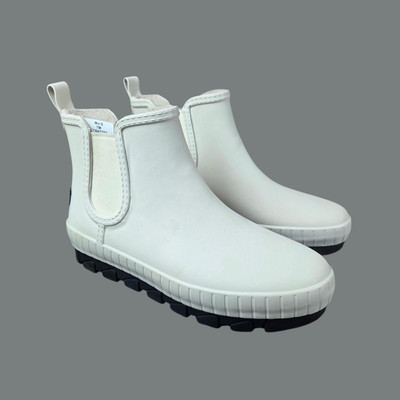 Sperry Topsider Torrent Chelsea WP Rain Boots Matte White STS87752 Women's 7 M