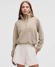 NWT Lululemon Brushed Softstreme Half Zip - Size 4 - MSRP 118