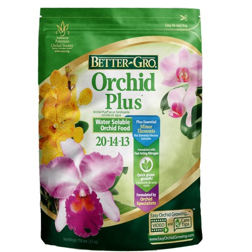 Orchid Plus 20-14-13 - Urea-Free Orchid Fertilizer for Vigorous Growth, Water...